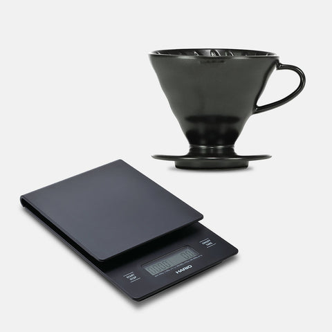 Hario V60 Matte Black Bundle — coffee equipment from Hinba Scotland