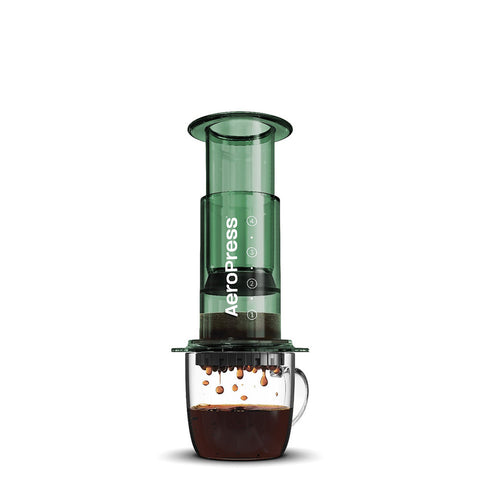 AeroPress Clear Coffee Maker (Green) &mdash; coffee equipment from Hinba Scotland