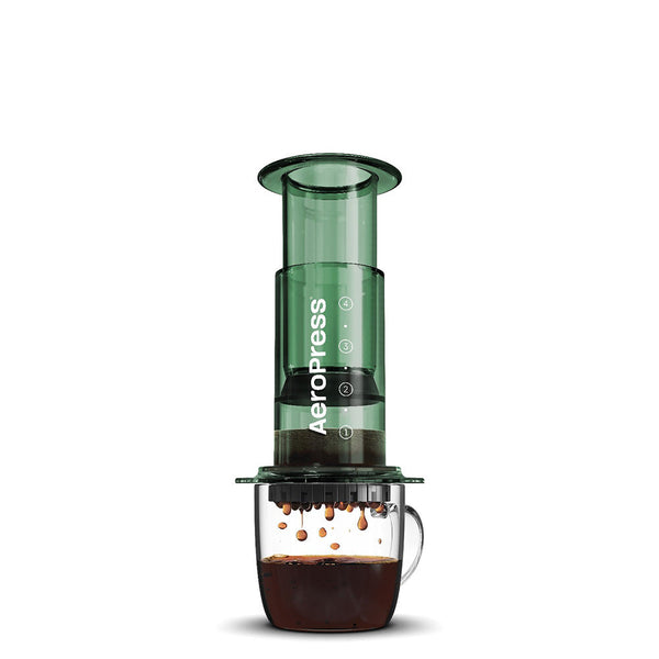 AeroPress Clear Coffee Maker (Green) &mdash; Products from Hinba Coffee Roasters Scotland