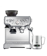 Sage Barista Express espresso machine with integrated grinder and temperature control milk jug — bean-to-cup from Hinba Coffee Roasters Scotland
