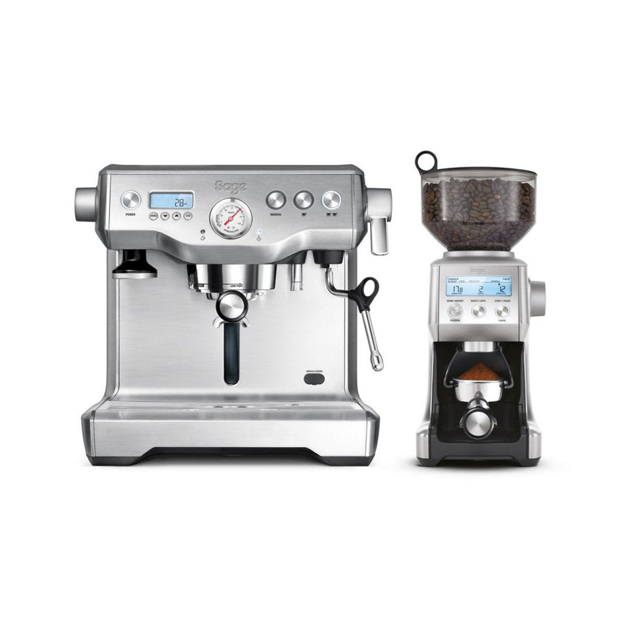Sage Dynamic Duo espresso machine and coffee grinder bundle — complete home setup from Hinba Coffee Roasters Scotland