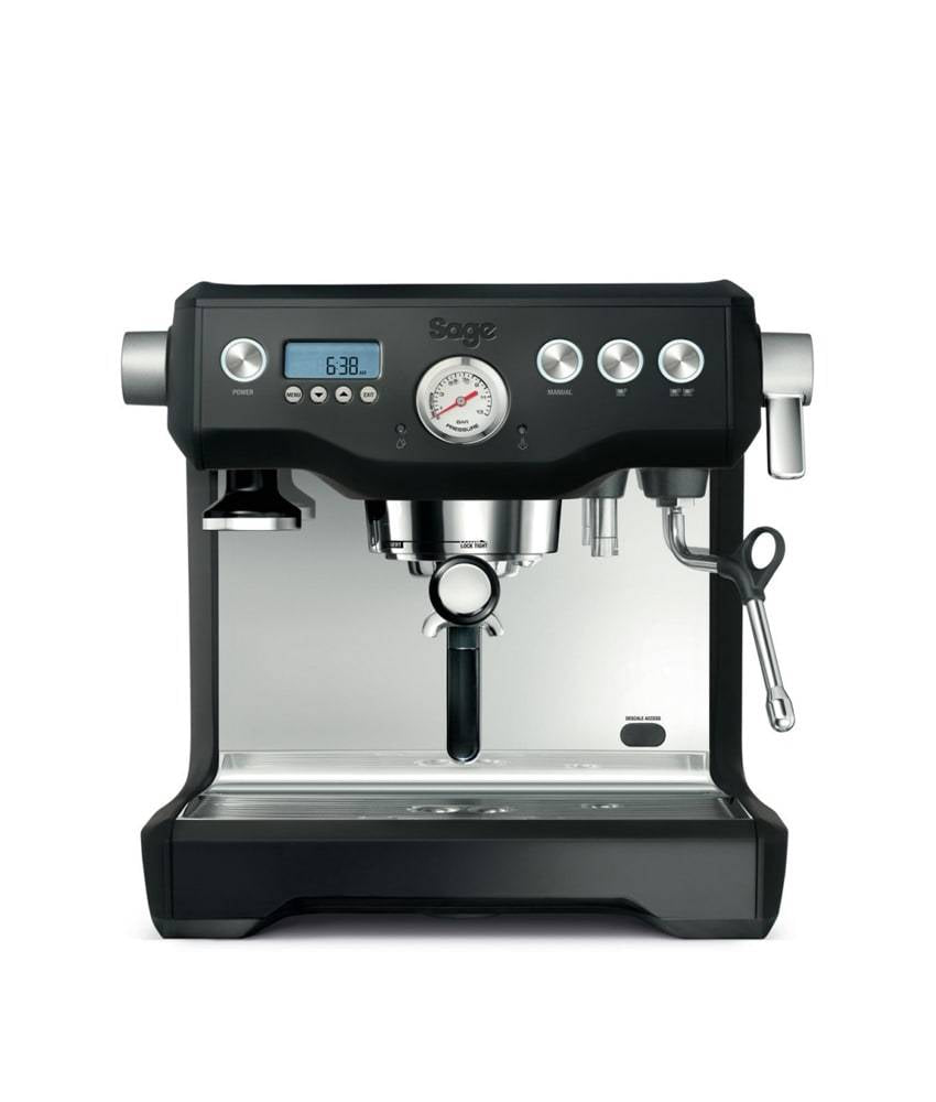 Sage Dual Boiler espresso machine in Black Truffle — professional dual-boiler from Hinba Coffee Roasters Scotland