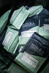 Bags of Hinba single origin coffee, roasted in Glasgow