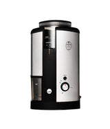 Wilfa Svart coffee grinder in silver — Scandinavian precision burr grinder from Hinba Coffee Roasters Scotland